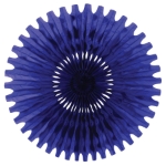 Blue Tissue Fan (Pack of 12) blue tissue fan, 25 inch tissue fan, blue party decorations, tissue paper fan, hanging party décor, Party Express tissue fan, blue wall décor, event backdrop decorations