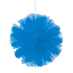 Blue Tulle Balls (Pack of 24) blue tulle balls, 8 inch tulle decorations, hanging tulle balls, blue party décor, tulle pom poms blue, event hanging decorations, baby shower tulle décor, Party Express tulle balls