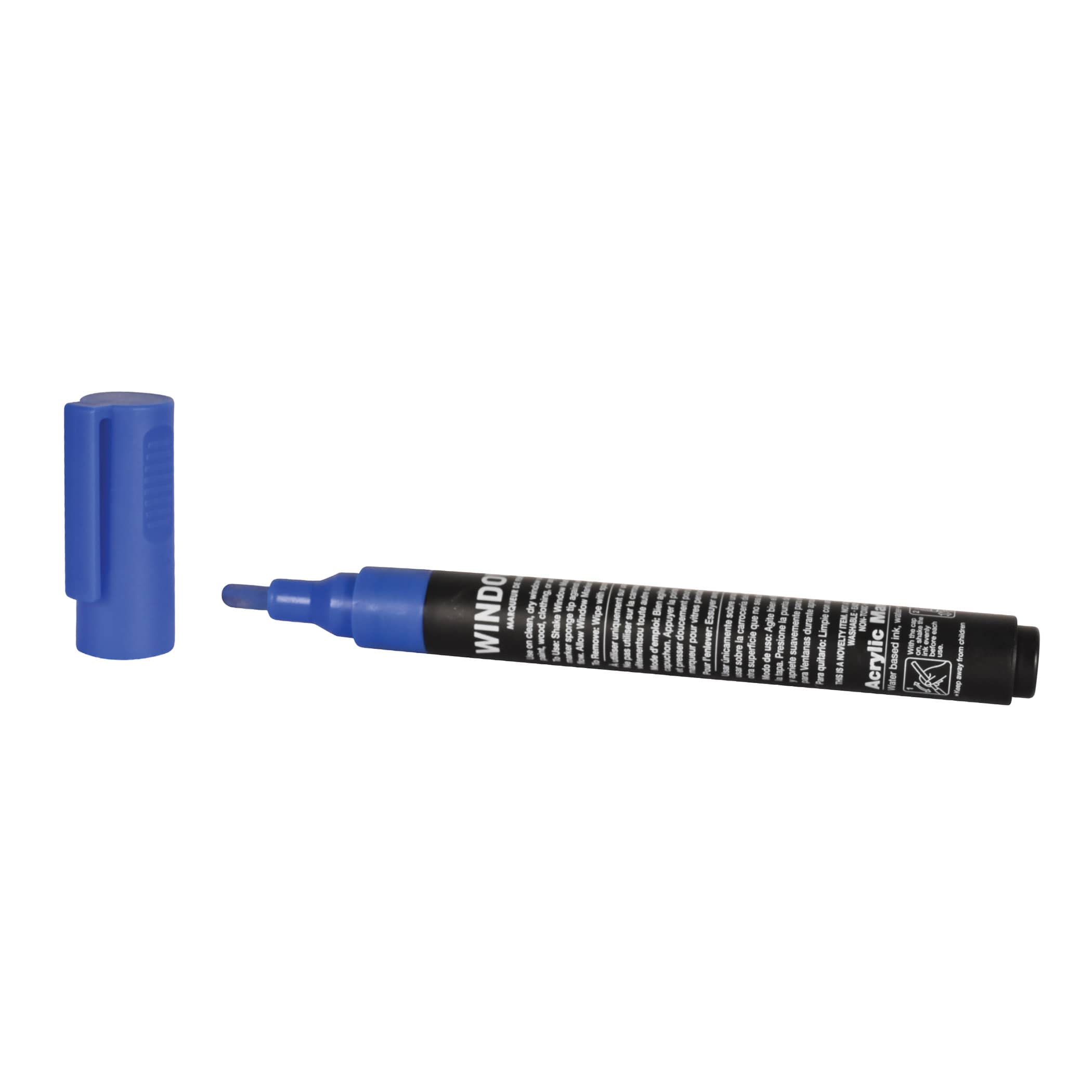 Blue Window Marker (Pack of 24) blue window marker, window markers bulk, window paint marker, glass writing markers, storefront window markers, event signage markers, bulk art supplies