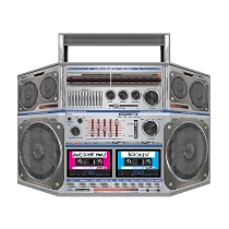 Boom Box Stand-Up 80's Party Decoration 