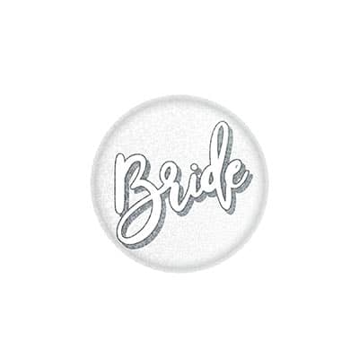 Sparkly Bride Button