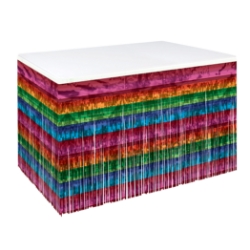 Bright Metallic Table Skirting (Pack of 6) bright metallic table skirting, 1-ply table skirt, 30 x 14 table skirting, made in USA party décor, metallic table skirt, bulk table skirts, event table decorations, banquet table skirting, Party Express table skirts