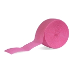 Bright Pink Festive Crepe Streamer (Pack of 24) bright pink crepe streamers, pink party streamers, festive crepe streamer, PartyExpress streamers, bulk party decorations, flame-retardant streamers, pink event décor, bachelorette party decorations, baby shower décor pink, crepe paper streamers pack of 24
