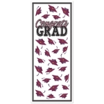 Burgundy Congrats Grad Door Cover