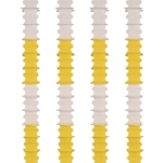 Canary Yellow & White Ceiling Drops
