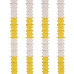 Canary Yellow & White Ceiling Drops