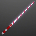 Candy Cane Light Sword Christmas Saber (Pack of 12) candy cane light sword, Christmas light sword, holiday LED sword, candy cane saber, Christmas party favors, light up Christmas toys, LED holiday accessories, Christmas parade giveaways, light up candy cane, Party Express Christmas toys