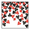 DISC - Card  Suit  Confetti (Pack of 6) hearts confetti, diamond confetti, Card suit confetti, casino confetti, red and black confetti 