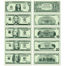 Casino Play Money for a Themed Party