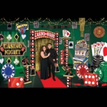 Casino Prom Kit (40 Total Pieces Per Kit) casino prom kit, casino decorations, 3D casino props, Vegas night décor, casino stand-ups, casino archway, poker chip stand-ups, dice props, casino photo prop, red carpet runner, casino party supplies, Party Express casino kit