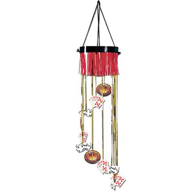 The Casino Shimmering Spiral gives a special chandelier effect with great casino icons attached.