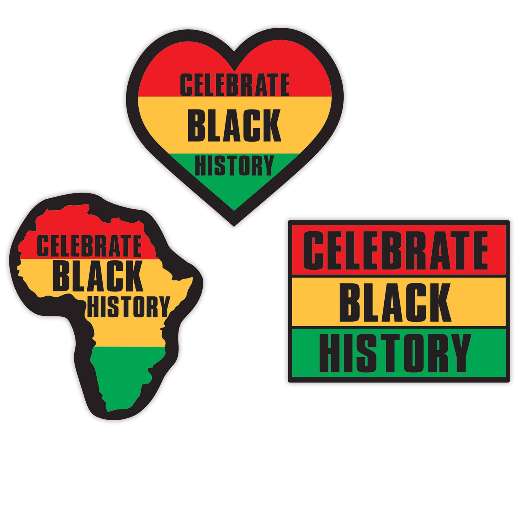 Celebrate Black History Cutouts 