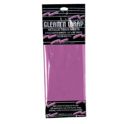 Cerise Gleam N Wrap Metallic Sheets