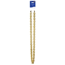 Chain Beads molded to replicate a chain necklace in gold.