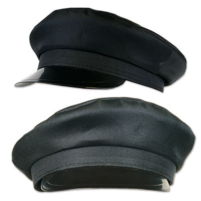 Black Chauffeur Hat 
