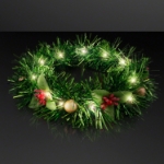 Christmas Crown Light up Hair Wreath (Pack of 12) Christmas light up hair wreath, LED Christmas crown, holiday light up accessories, Christmas party favors, glowing holiday wreath headband, LED hair wreath, Christmas parade accessories, festive light up crown, Party Express Christmas lights, holiday wearable LEDs