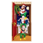 Christmas Elves Door Cover (Pack of 12) Christmas Elves Door Cover, decoration, christmas, door cover, wholesale, inexpensive, bulk