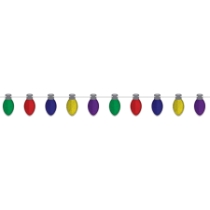 Christmas Light Bulb Streamer
