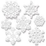 Clear Plastic Die-Cut Snowflakes