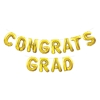 Gold Congrats Grad Balloon Streamer