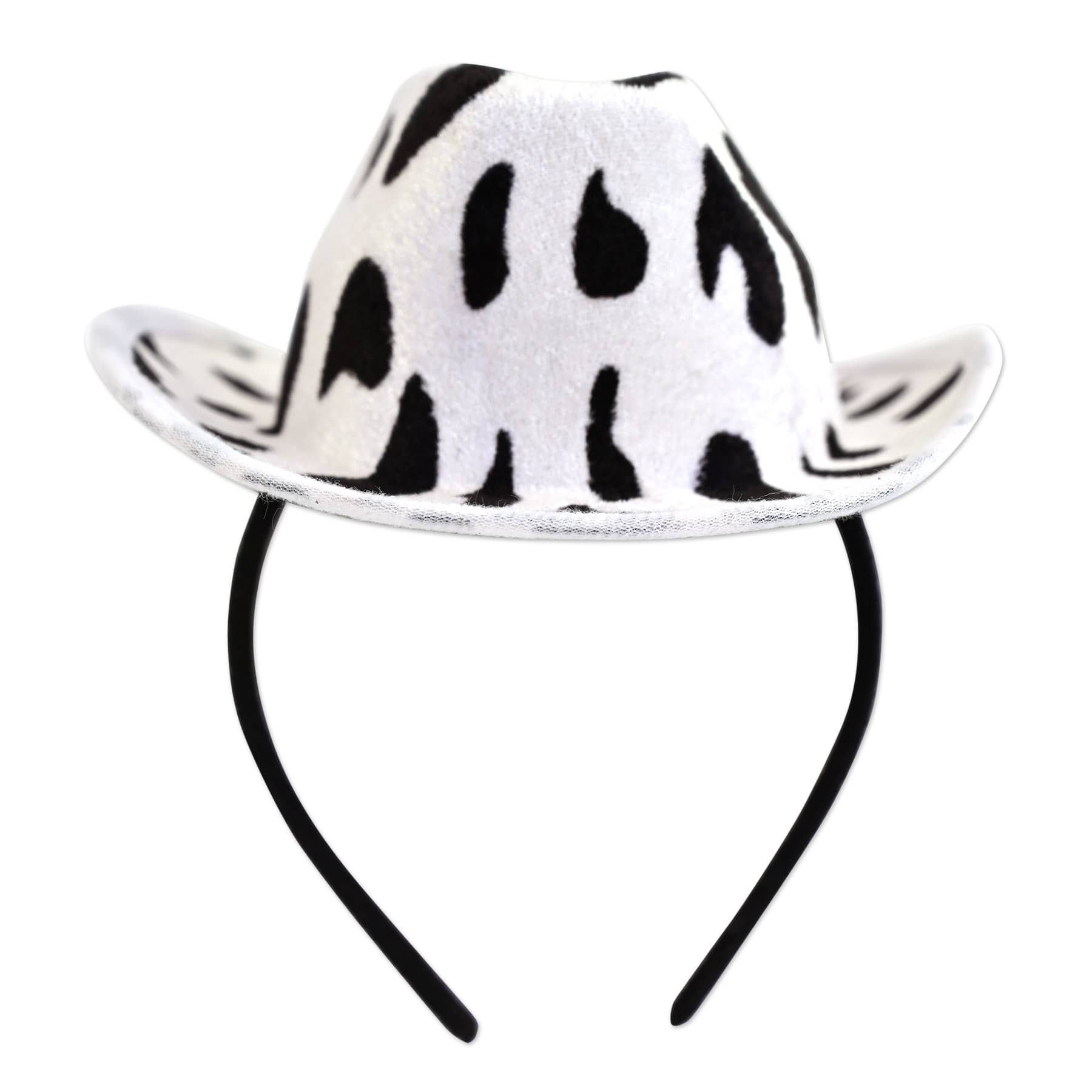 Cow Print Cowboy Hat Headband
