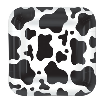Cow Print Plates for a country themed party