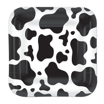 Cow Print Plates for a country themed party