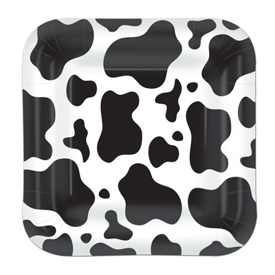 Cow Print Plates for a country themed party