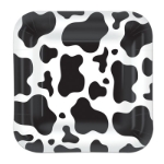 Cow Print Plates for a country themed party