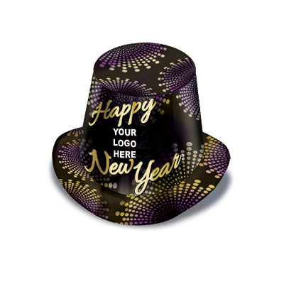 fully customizable foil happy new year party hats