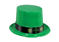 Custom Green Plastic Topper with Imprinted Band Custom Green Plastic Topper with Imprinted Band, custom, green, topper, st. patrick's day, party favor, decoration, wholesale, inexpensive, bulk