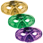 Custom Mardi Gras Half Masks Custom Mardi Gras Half Masks, mardi gras, masquerade, new year's eve, gold, purple, green, mask, party favor, wholesale, inexpensive, bulk