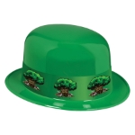Plastic Derby Hats with Custom Imprinted Band