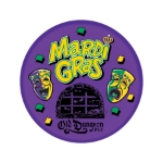 Custom Printed Mardi Gras Buttons Custom Printed Mardi Gras Buttons, custom, mardi gras, party favor, buttons, wholesale, inexpensive, bulk