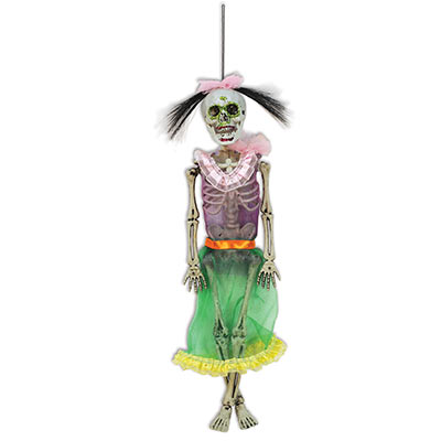 Day Of The Dead Female Skeleton (Pack of 12) Day Of The Dead Female Skeleton, skeleton, halloween, day of the dead, decoration, wholesale, inexpensive, bulk