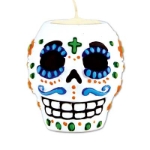 Day Of The Dead Male Tea Light Holder (Pack of 6) Day Of The Dead Male Tea Light Holder, day of the dead, halloween, skull, wholesale, inexpensive, bulk, decoration, centerpiece