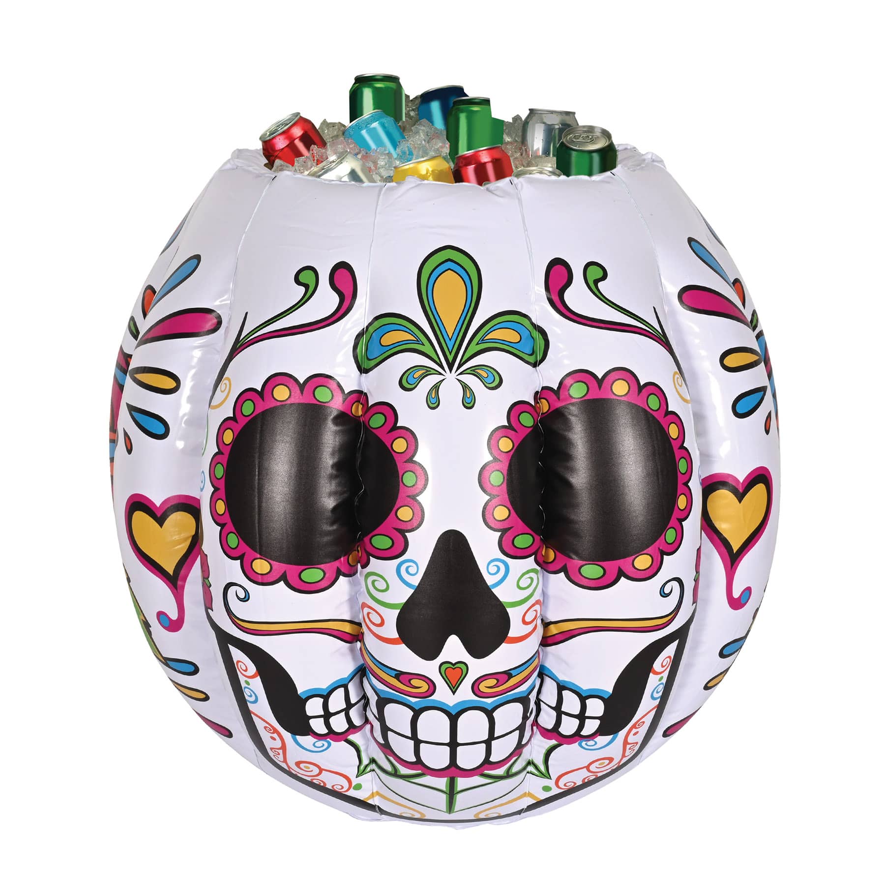 Day of the Dead Sugar Skull Inflatable Cooler