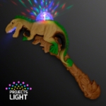 Deluxe Dinosaur Projecting LED Light Wand (Pack of 12) dinosaur LED wand, projecting dinosaur light wand, dinosaur party favors, LED dinosaur toy, spinning projection wand, kids dinosaur light up toy, glowing dinosaur wand, Party Express dinosaur wand, red blue blinking dinosaur, dinosaur birthday supplies
