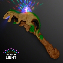 Deluxe Dinosaur Projecting LED Light Wand (Pack of 12) dinosaur LED wand, projecting dinosaur light wand, dinosaur party favors, LED dinosaur toy, spinning projection wand, kids dinosaur light up toy, glowing dinosaur wand, Party Express dinosaur wand, red blue blinking dinosaur, dinosaur birthday supplies