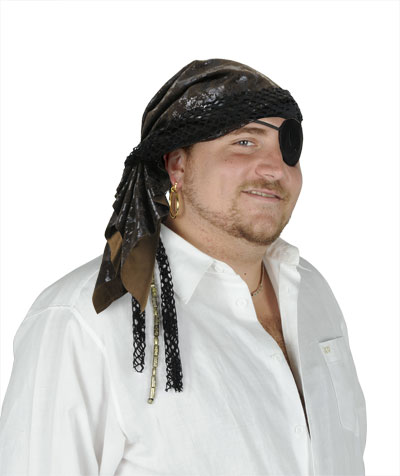 Black pirate bandana.