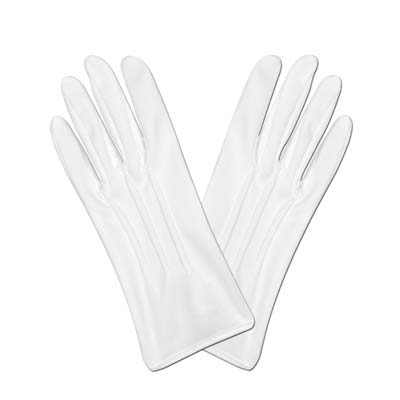 Deluxe White Theatrical Glove Set (Pack of 12) theatrical, gloves, stage, Hollywood, party, favor, accessory, decoration, event, night, performance, costume, group, polyester, white gloves, 1920, roaring 20s, elegant, marilyn