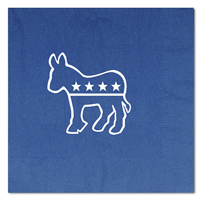 Blue Democratic Luncheon Napkins