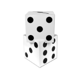 Dice Stacking Centerpiece casino themed party