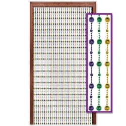 Disco Ball Bead Curtain for Mardi Gras