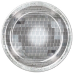 Disco Ball Plates for a 70's themed party
