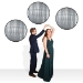 Disco Ball Wall Decorations (Pack of 12) - 56592