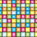 Disco Border of bright colors printed on thin plastic material.