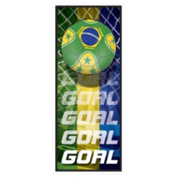 Soccer Door Cover - Brasil (Pack of 12) Brazil door cover, Brasil soccer door cover, Brazil party decorations, soccer party décor, Brazil theme party supplies, pack of 12 door covers, international party decorations, Party Express Brazil décor