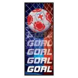 Soccer Door Cover - England (Pack of 12) England door cover, England soccer door cover, English party decorations, soccer party décor, England theme party supplies, pack of 12 door covers, international party decorations, Party Express England décor