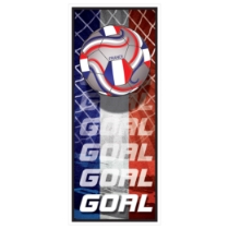 Soccer Door Cover - France (Pack of 12) France door cover, France soccer door cover, French party decorations, soccer party décor, France theme party supplies, pack of 12 door covers, international party decorations, Party Express France décor